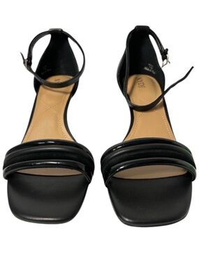 NYDJ Addie Leather Heels Women's Size 7.5 Black